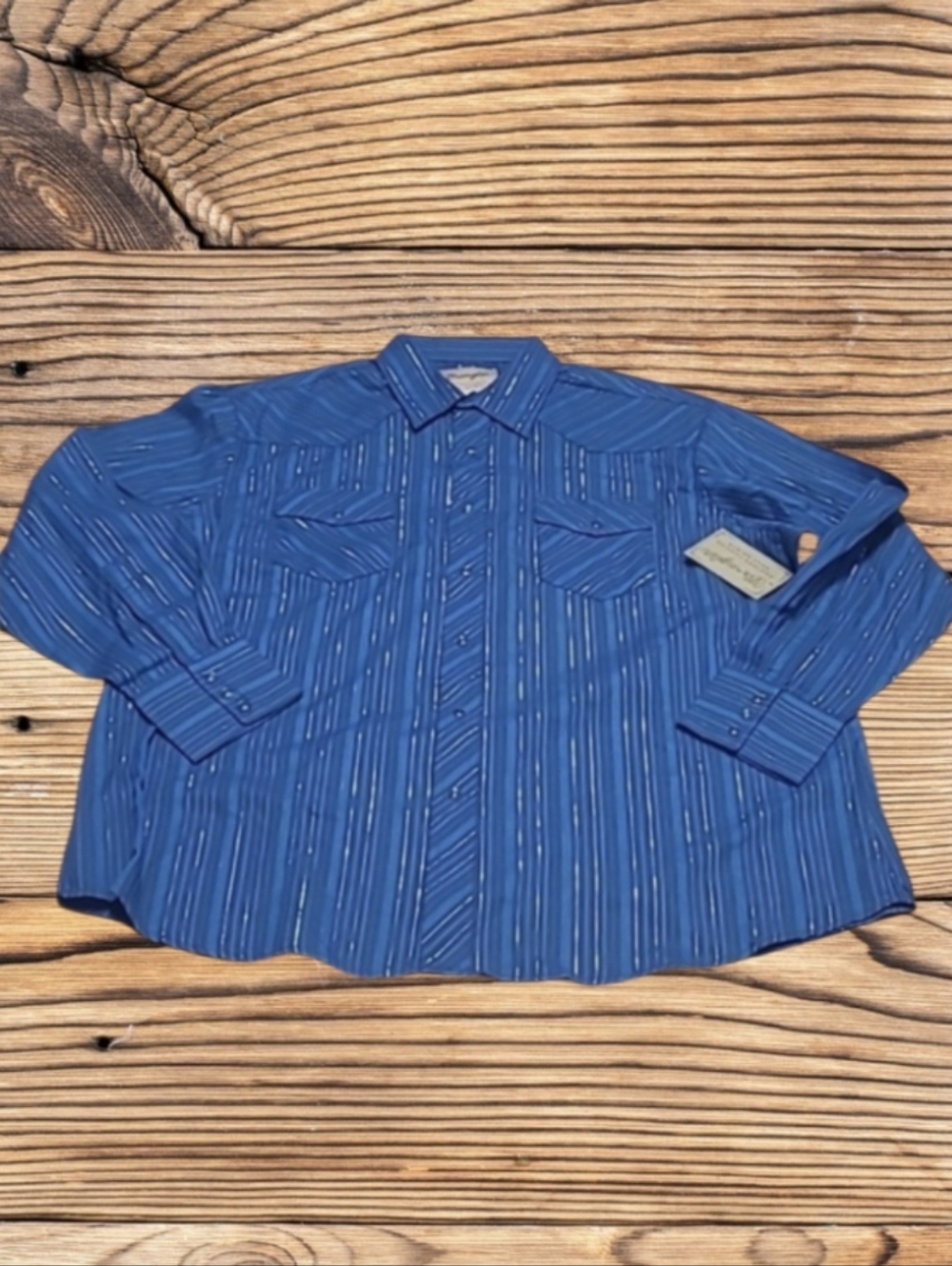 NWT MEN'S WRANGLER WESTERN FASHION SNAP SHIRT